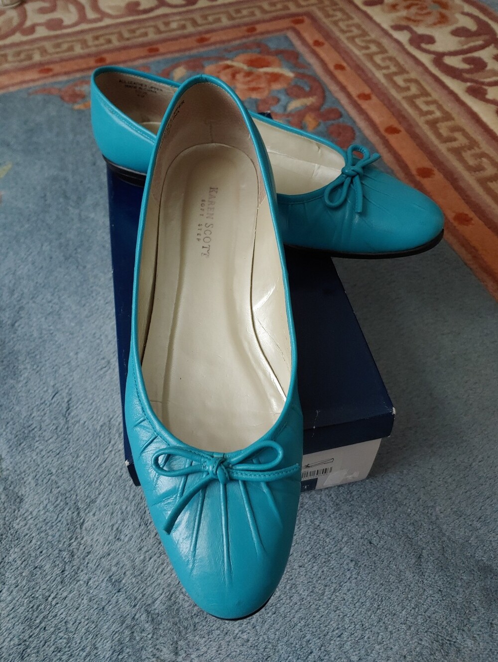 Karen Scott Women's Leather Flats - Size 8